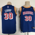 Youth Kids Warriors #30 Stephen Curry Retro Jersey Blue 2023