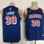Youth Kids Warriors #30 Stephen Curry Retro Jersey Blue 2023