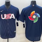 Men's 2023 Team USA World Player Cup Jersey Navy Blue Blank 2