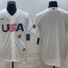 Men's 2023 Team USA World Player Cups Jersey White Blank 1