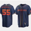 Mens Womens Youth Astros #55 Ryan Pressly City Cool Base Jersey Navy