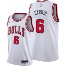 Men's Chicago Bulls #6 Alex Caruso Basketball Jersey White