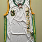 Men's Bethel High School #3 Allen Iverson White Basketball Jersey