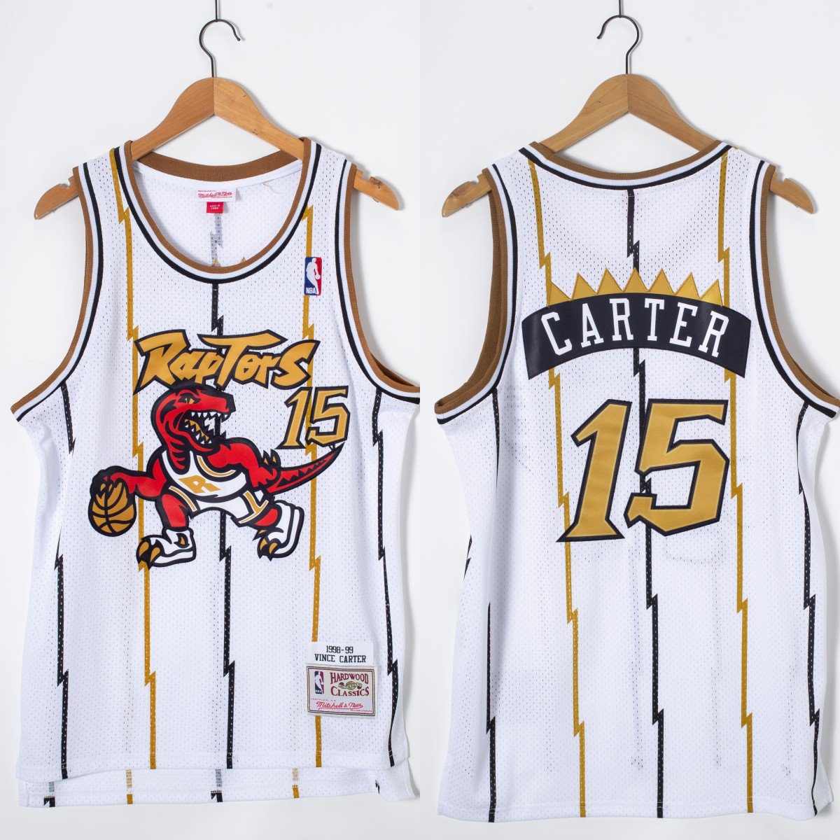 Men's Toronto #15 Vince Carter Retro Jersey White