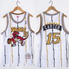 Men's Toronto Raptors #15 Vince Carter Retro Jersey White