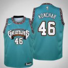 Men's And Youth Grizzlies #46 John Konchar Retro Jersey Green