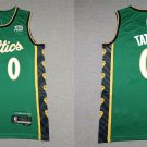 Men's Celtics #0 Jayson Tatum City Jersey Green 2023