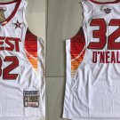 Men's 2009 All Stars #32 Shaquille O'Neal Suns Jersey White Mitchell Ness
