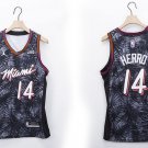 Men's Heat #14 Tyler Herro Jersey Gray Fashion Edition Jordan Logo