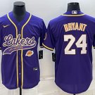 Men's 2023 World Player Cup Co Branded Jersey Purple Lakers #24 Kobe Bryant