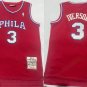 Men's Mitchell & Ness 76ers #3 Allen Iverson Classic Jersey Red