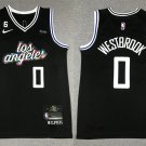 Men's Clippers #0 Russell Westbrook Jersey Black City Edition 2023
