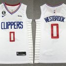Men's Clippers #0 Russell Westbrook Icon Swingman Jersey White 2023