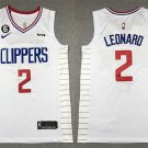 Men's Clippers #2 Kawhi Leonard White Icon Swingman Jersey 2023