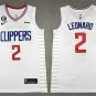 Men's Clippers #2 Kawhi Leonard White Icon Swingman Jersey 2023