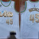 Men's Cavaliers #45 Donovan Mitchell City Jersey White 2023