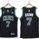 Men's & Kids Celtics #7 Jaylen Brown Stitched Jersey Black 2023