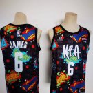Men's All-Star Warriors #6 LeBron James Jersey Kit Pop Culture Street Art Black