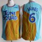 Men's THE TUNE SAUAD Slam Dunk #6 LeBron James Jersey Blue
