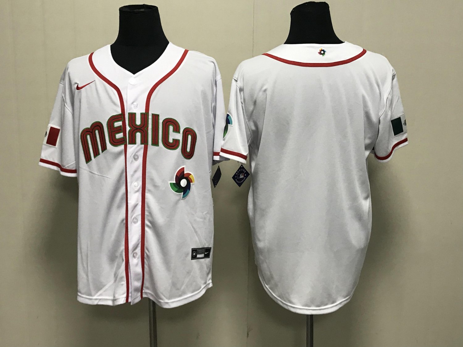 Randy Arozarena #56 Jersey Arozarena Mexico World Baseball Jersey 2023 Red  Green