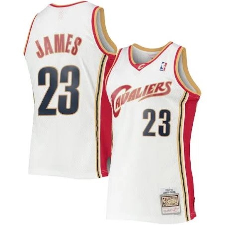 Men's Cavaliers #23 LeBron James Mitchell & Ness Jersey White