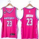 Men's Wizards #23 Michael Jordan Jersey City Pink 2023