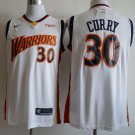 Men's Warriors #30 Stephen Curry Throwback Jersey White