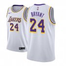 Men's Los Angeles Lakers #24 Kobe Bryant White Basketball Jersey