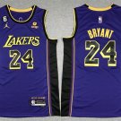 Men's Lakers #24 Kobe Bryant Basketball Jersey Purple 2023