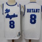 Men's Lakers #8 Kobe Bryant Basketball Jersey White Throwback