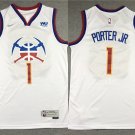 Men's Denver Nuggets #1 Michael Porter Jr. White Jersey Award Edition