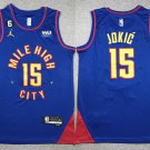 Men's Nuggets #15 Nikola Jokic City Jersey Blue 2023
