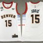Men's Denver #15 Nikola Jokic City Jersey White 2023