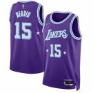 Men's & Youth Lakers #15 Austin Reaves City Swingman Jersey Purple 2023