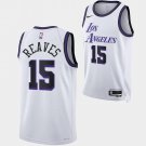 Men's & Youth Lakers #15 Austin Reaves City Swingman Jersey White 2023