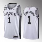 Men' San Antonio Spurs #1 Victor Wembanyama Jersey White Association Edition