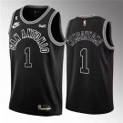 Men' San Antonio Spurs #1 Victor Wembanyama Jersey Black Classic Edition