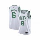 Men's Boston Celtics #6 Bill Russell Stitched Jersey New White