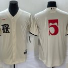 Any Size Rangers #5 Corey Seager 2023 City Connect Jersey Cream
