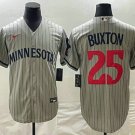 Any Size Twins #25 Byron Buxton 2023 City Connect Jersey Grey