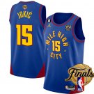Men's Nuggets #15 Nikola Jokic Blue 2023 Finals Statement Edition Stitched Basketball Jersey
