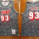 Men's BAPE Joint Heat #93 Retro Basketball Jersey Grey