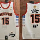Men's Nuggets #15 Nikola Jokic 2023 Finals MVP Basketball Jersey White