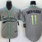Mens Seattle Seahawks #11 Jaxon Smith-Njigba Player Jersey Grey