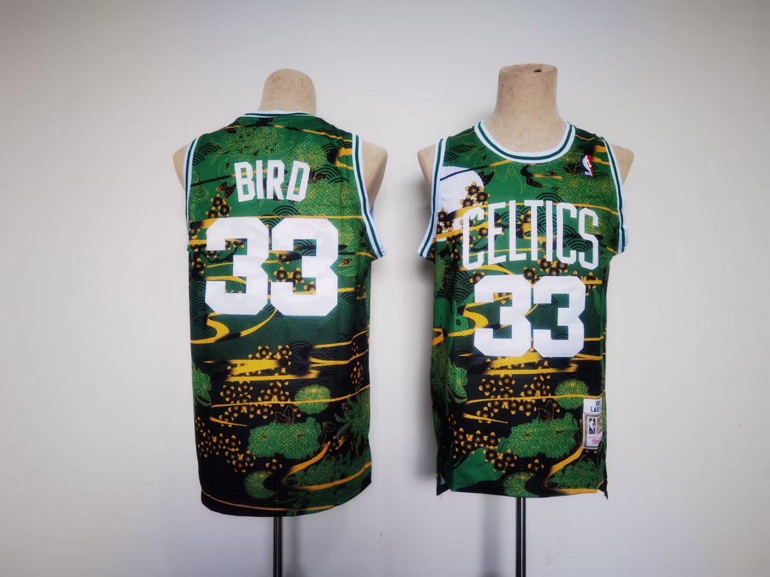 Men's Celtics #33 Larry Bird Retro Jersey Year Of The Rabbit 2023