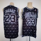 Men's Bulls #23 Michael Jordan Retro Jersey Co Branded Version Black 2023