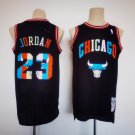 Men's Bulls #23 Michael Jordan Retro Jersey Colorful Edition Black 2023