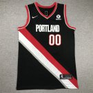 Men's Portland Trail Blazers #00 Scoot Henderson Stitched Jersey Black 2023