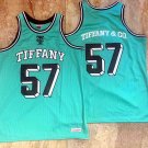 Men's Tiffany & Co. x SPALDING x Mitchell & Ness 57 Basketball Jersey Green