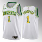 Men & Youth Houston Rockets 1 Amen Thompson Classic Jersey White